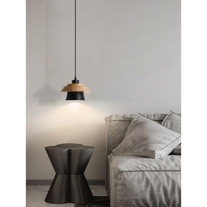 NordicMacaron Light - Modern Nordisk Trä Macaron Hängande Taklampa