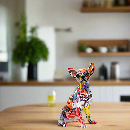 Street Art Chihuahua Skulptur