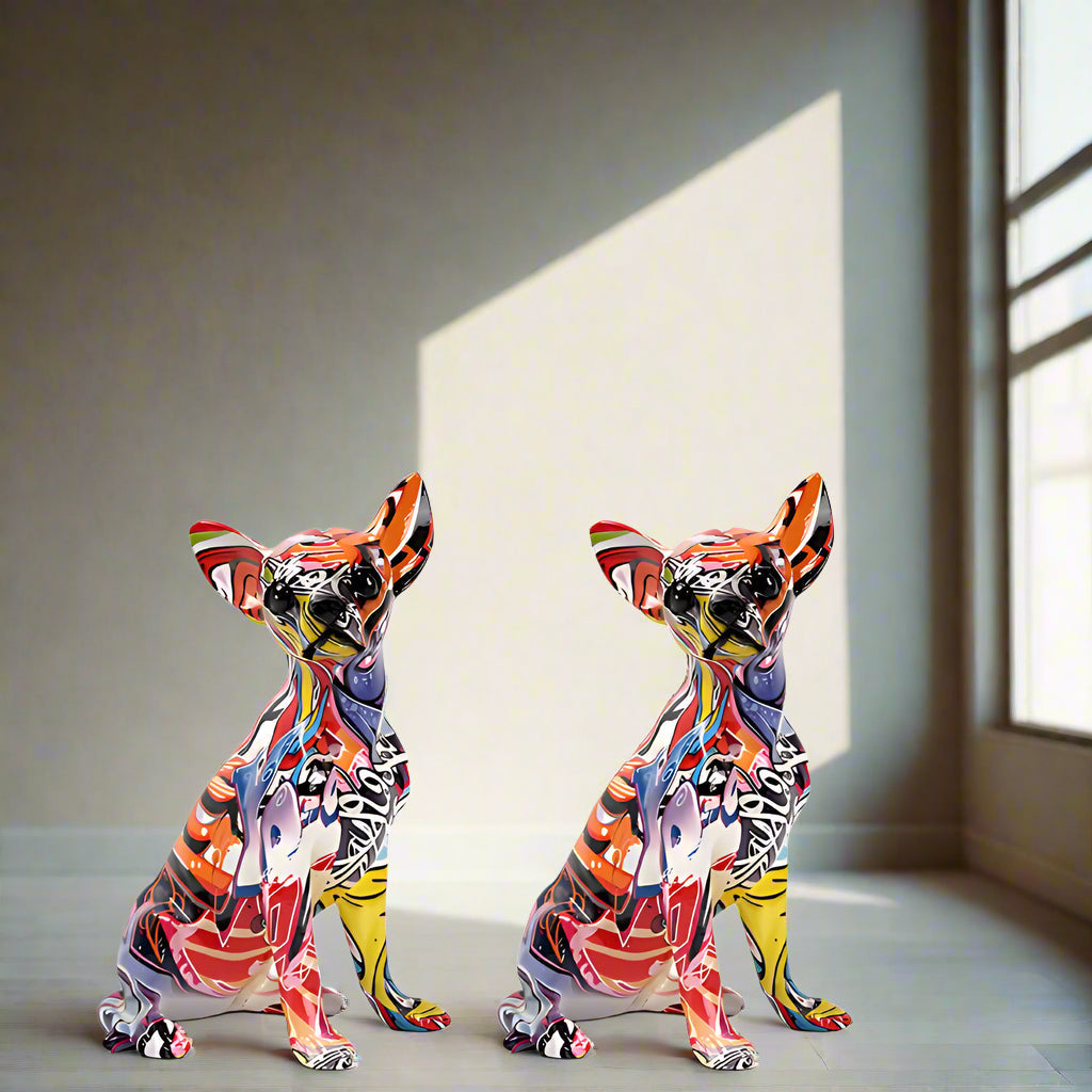 Street Art Chihuahua Skulptur