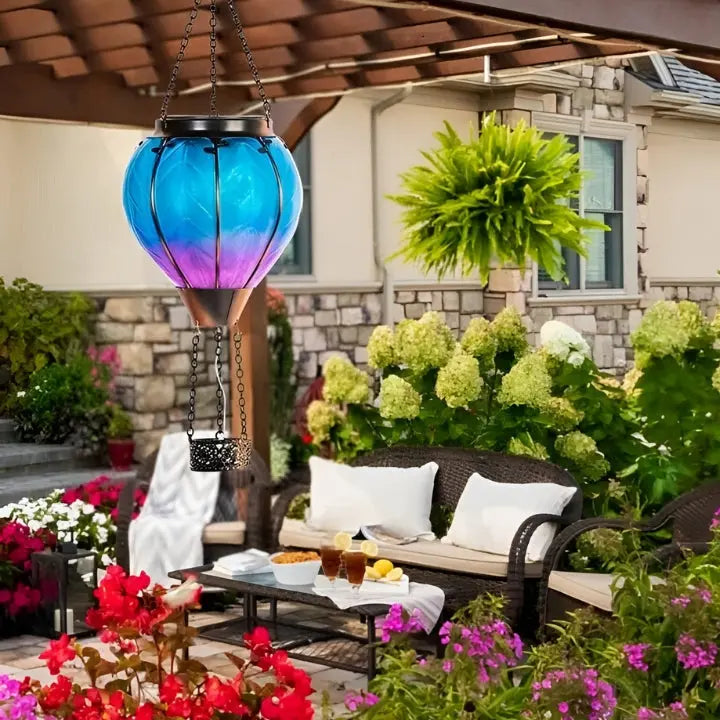 SkyLume - Soldriven hängande lampa med automatisk tändning