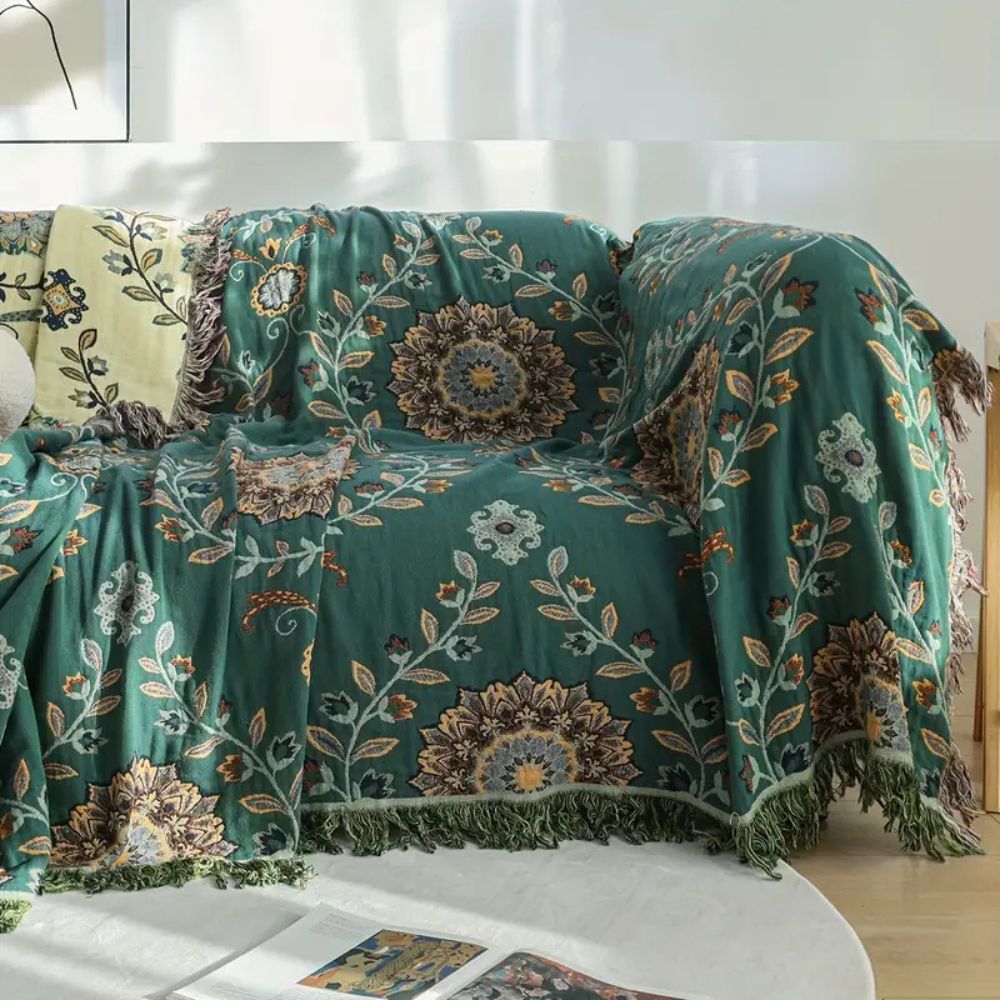 Sunfern Vintage Vändbar Bomullsfilt