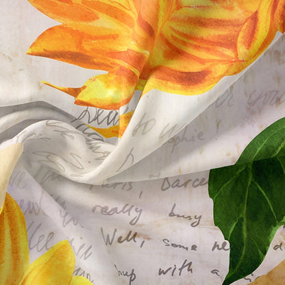 SunflowerBliss Sängkläder - Tryckt Solros Påslakan Set