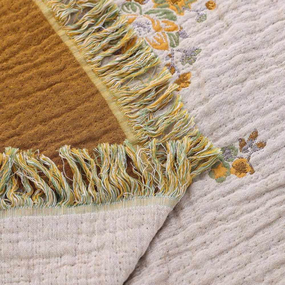 Sunpetal Bloom Reversible Cotton Blanket