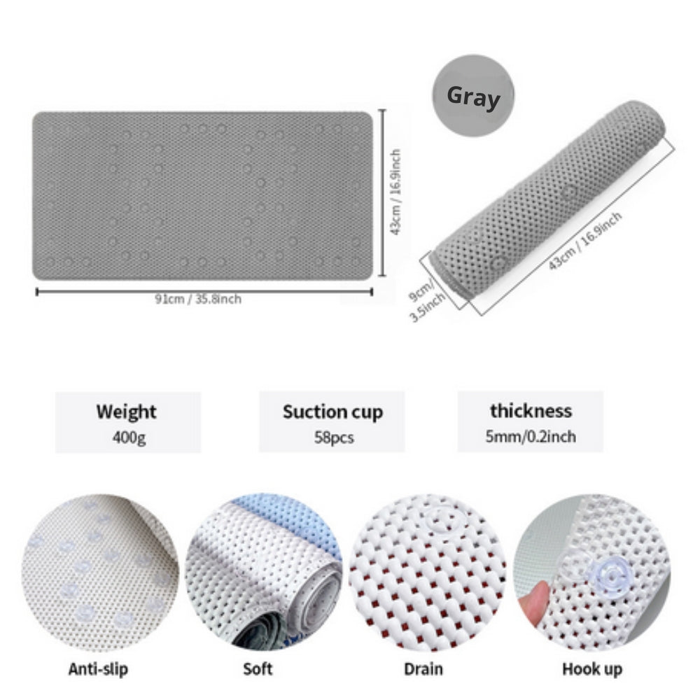 Mjukt halkfritt badkarsmatta