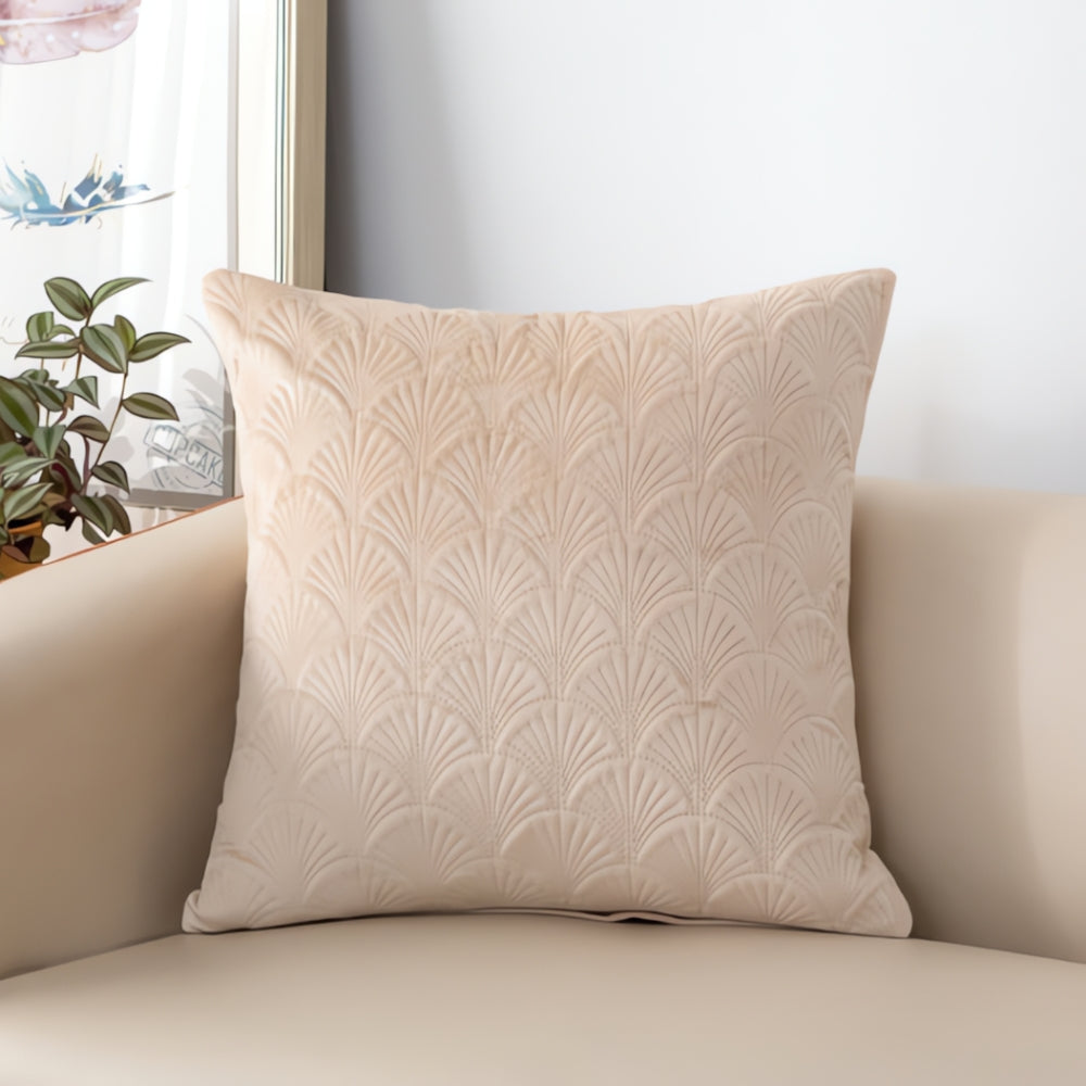 Carvallo – Sammet Skal Kuddöverdrag med Elegant Kuststil