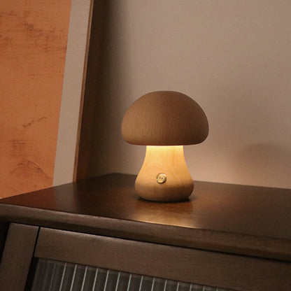Mini Svamp Bordslampa med Mjuk LED Belysning