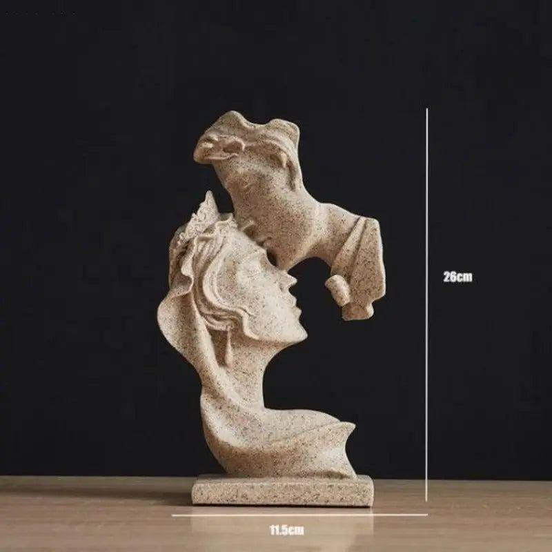 Sweet Kiss - Pannkyssande älskande staty