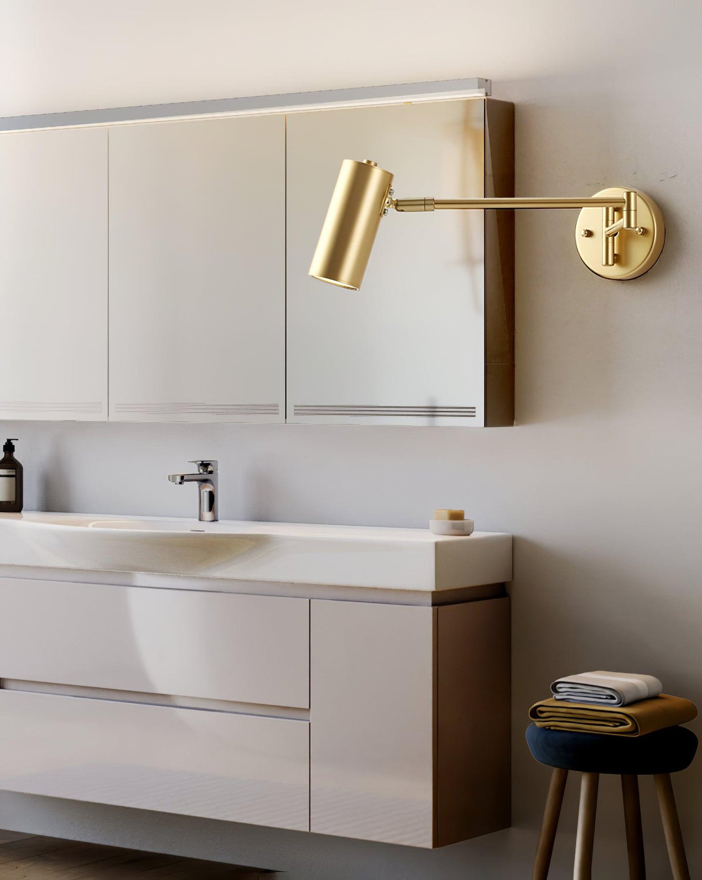 Retro Swing Arm Wall Lamp – Stilig Accentbelysning för Lästhörnor