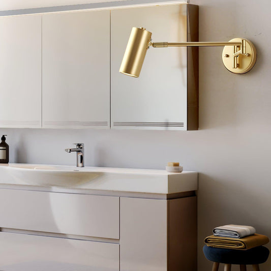 Justerbar svingarm vägglampa