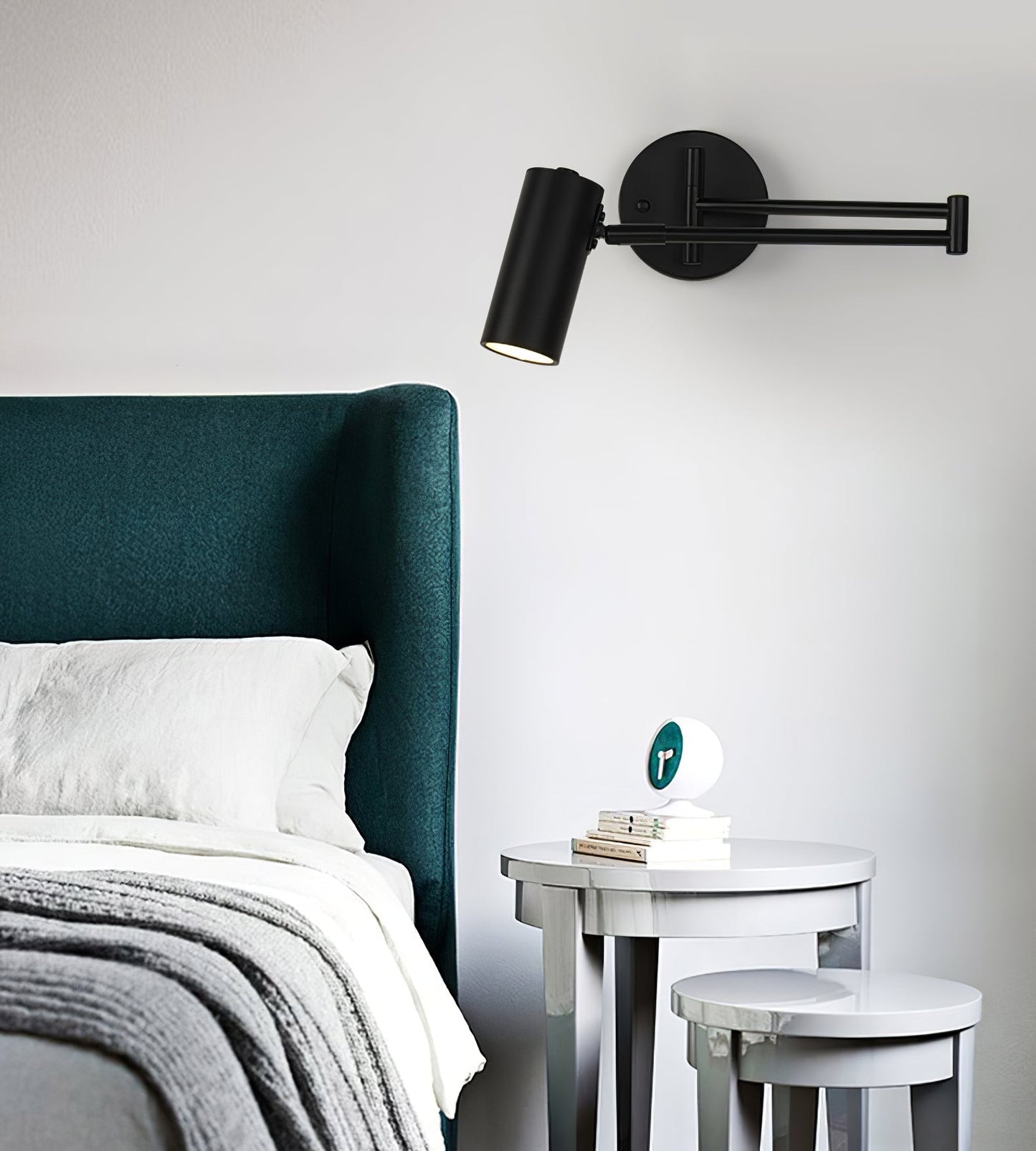 Retro Swing Arm Wall Lamp – Stilig Accentbelysning för Lästhörnor