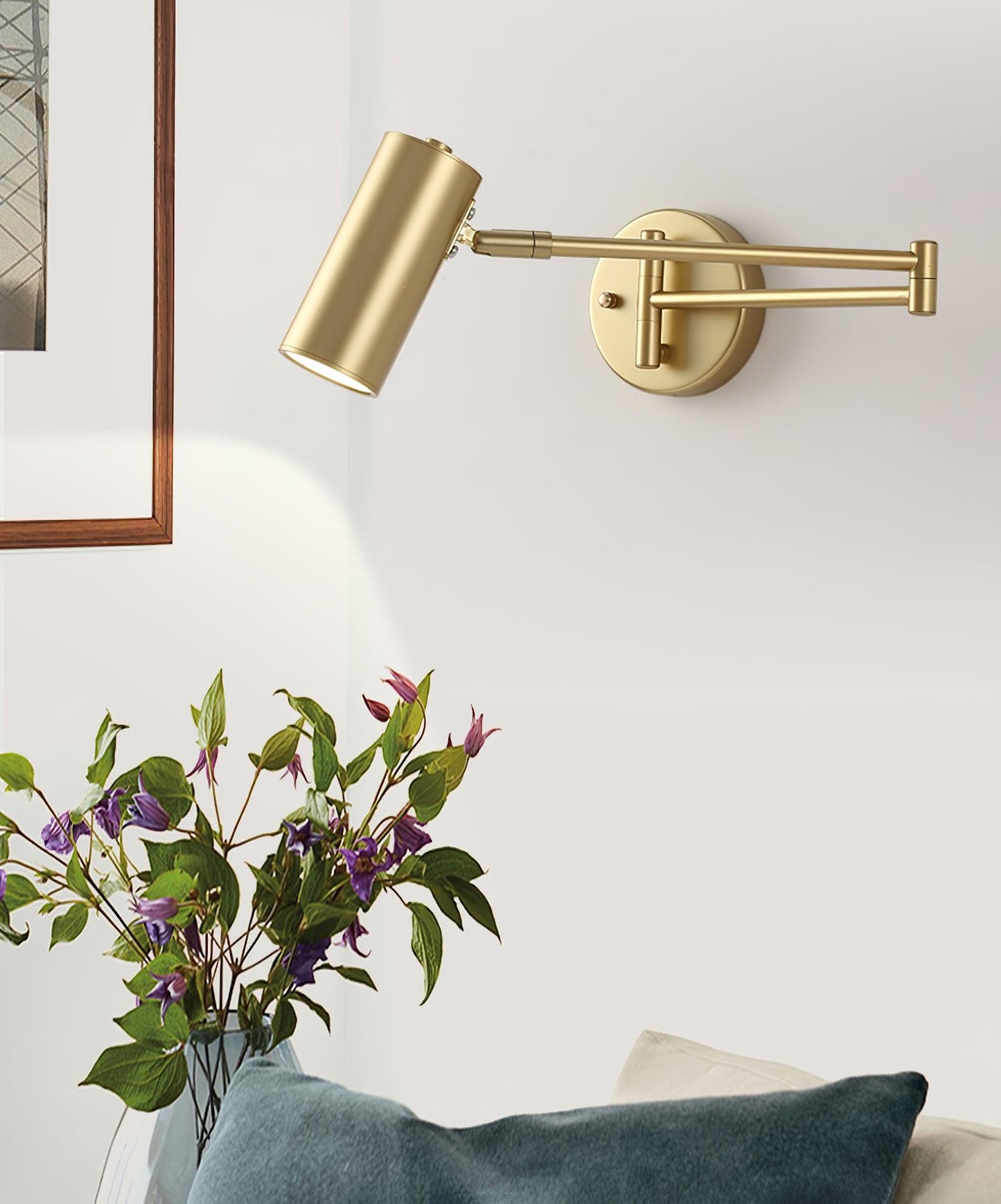 Retro Swing Arm Wall Lamp – Stilig Accentbelysning för Lästhörnor