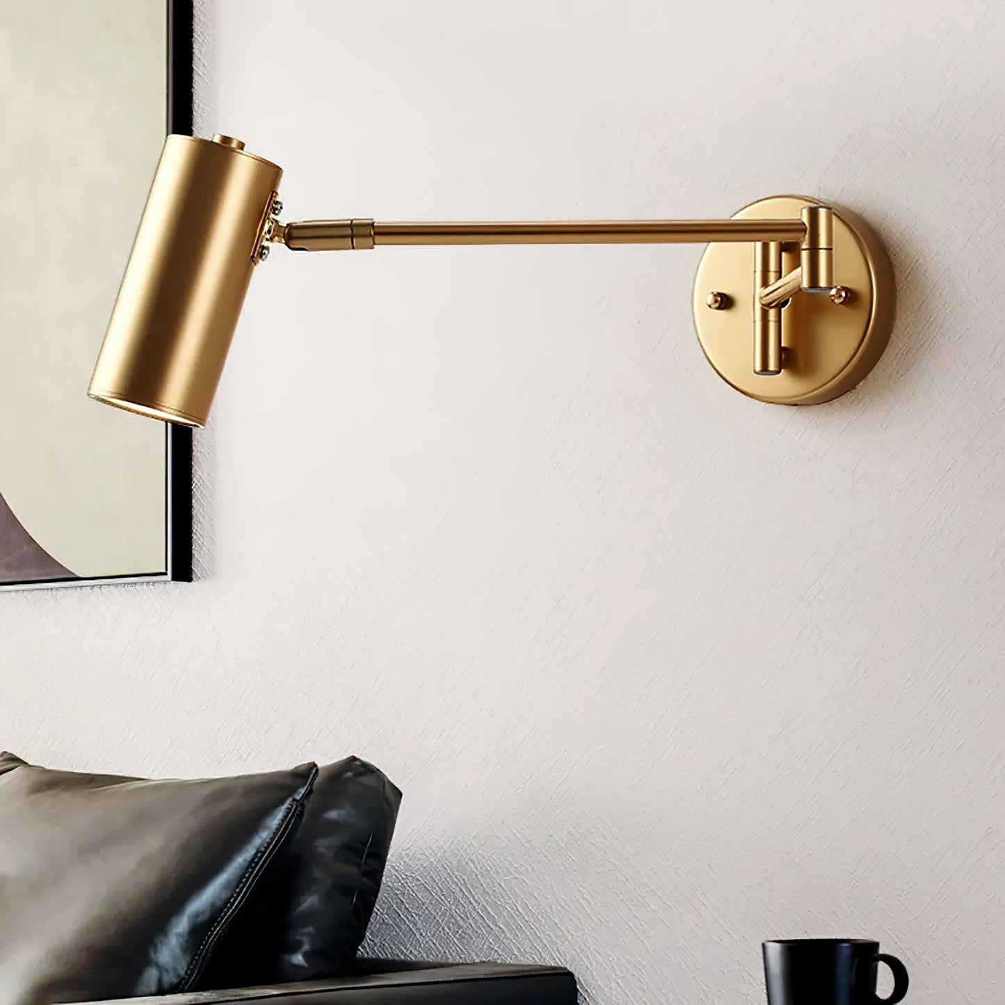 Retro Swing Arm Wall Lamp – Stilig Accentbelysning för Lästhörnor