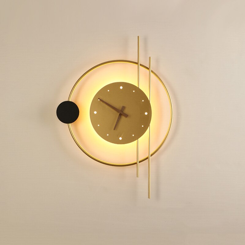 Zeitkunst Väggklocka - Elegant och Funktionell Belysning