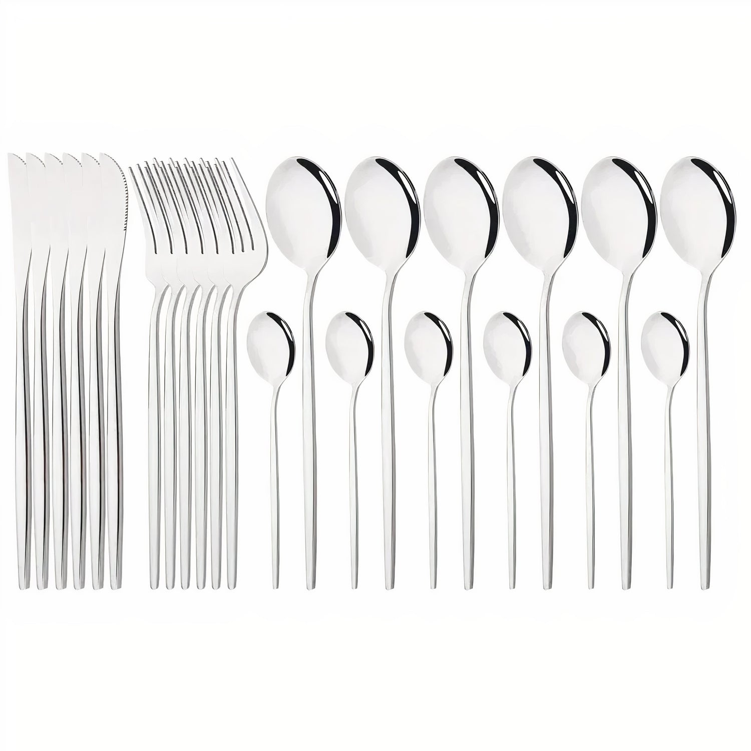 Bestickset Modern Guld Rostfritt Stål Design