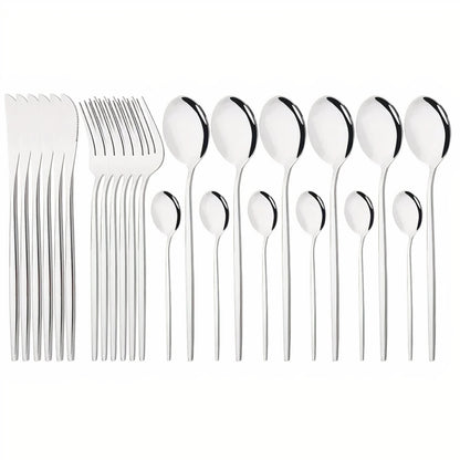 Bestickset Modern Guld Rostfritt Stål Design