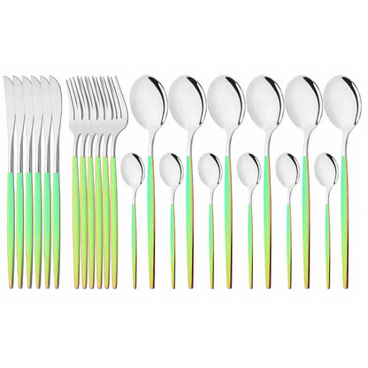 Bestickset Modern Guld Rostfritt Stål Design