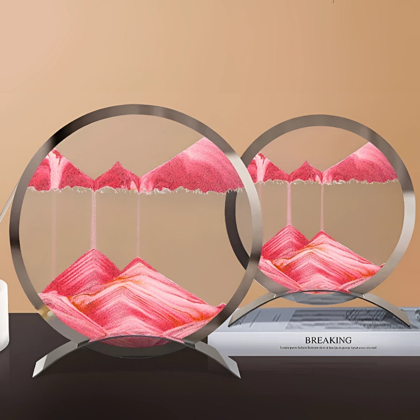 Väggkonst Rörlig Sandtimer Ljus