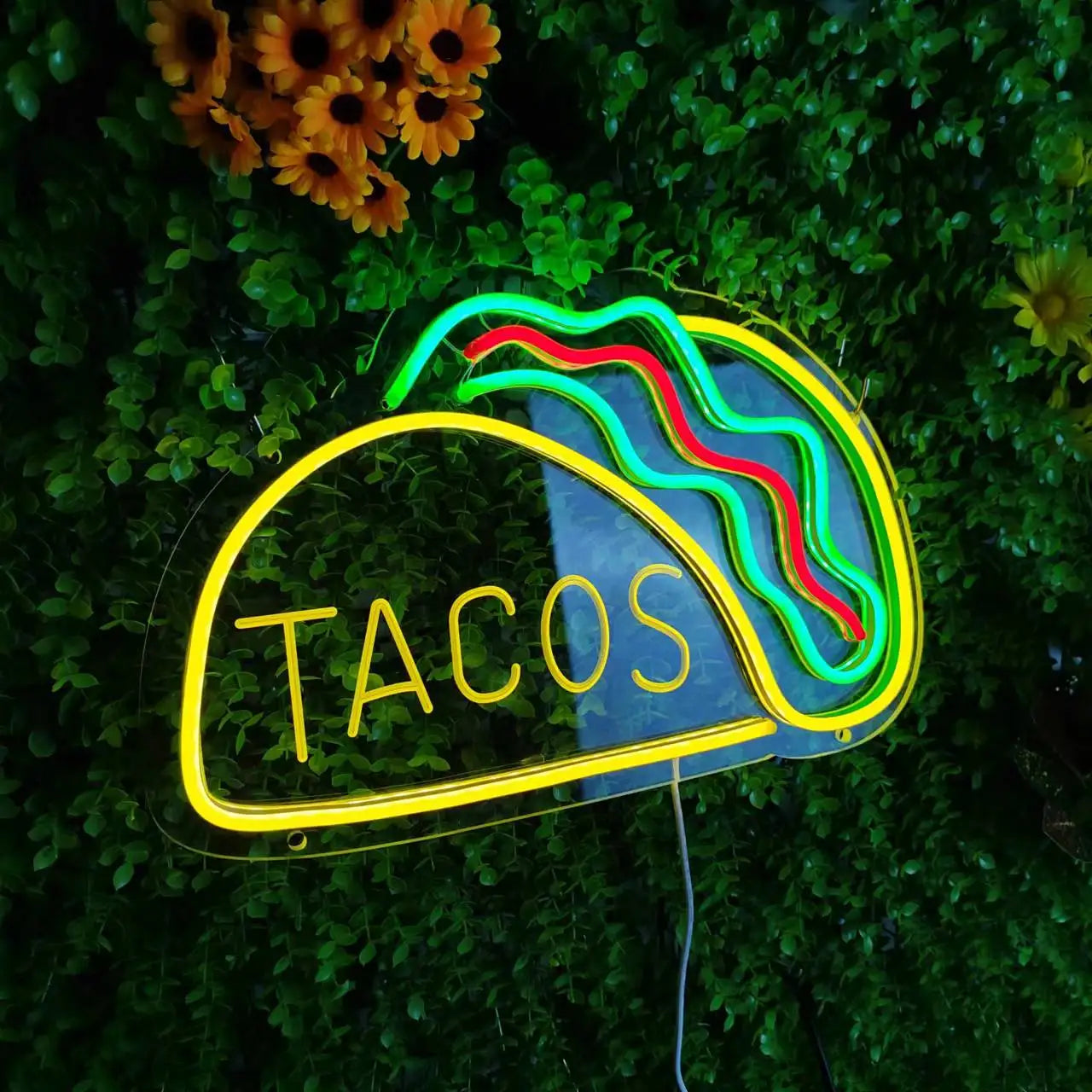 NeonTaco – LED Neonbord med Tacos Design | Stämningsfull Belysning