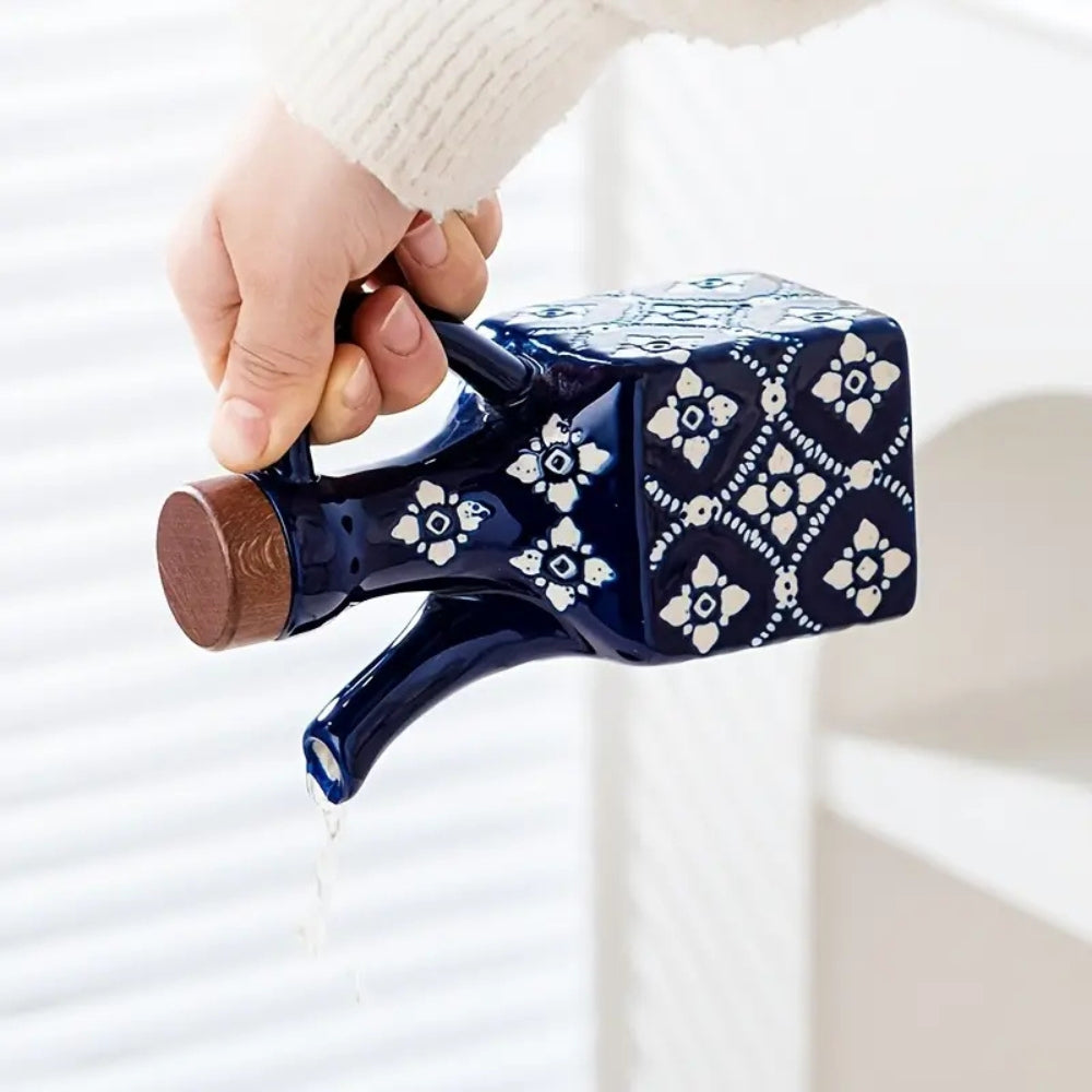 Talavera keramik trälock oljadispenserflaska