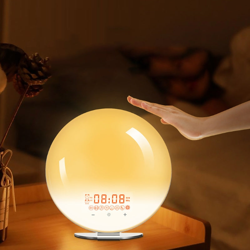 Wake-Up Light Alarm Clock med Soluppgångssimulering