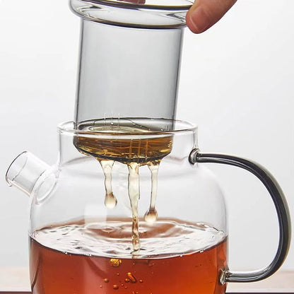 Modern glas teapot med infuser – 680ml borosilicate tea maker