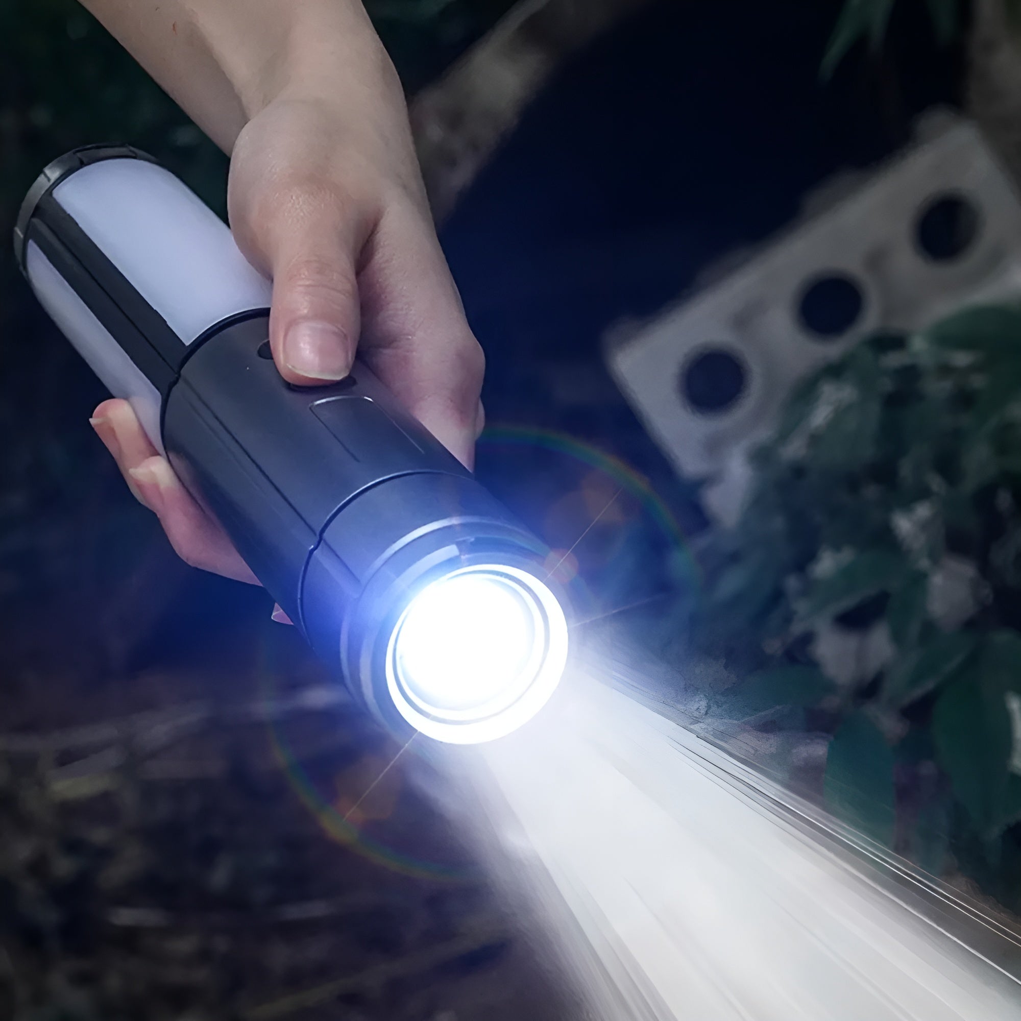 LED Campinglampa med USB – Fällbar &amp; Uppladdningsbar | 270° Svängarm &amp; Flera Ljusstyrkor