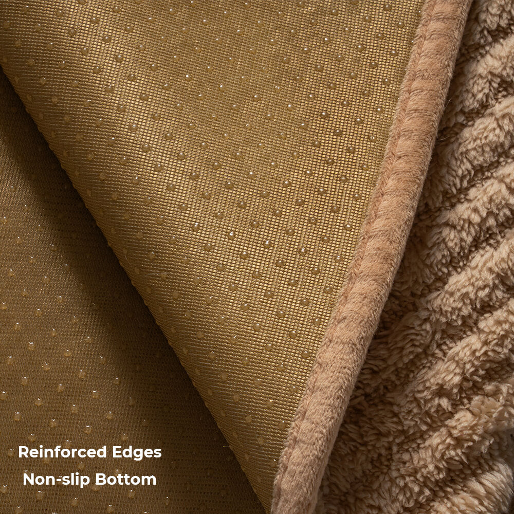 Tjockad Plush Herringbone Icke-glidande Sofföverdrag för Komfort