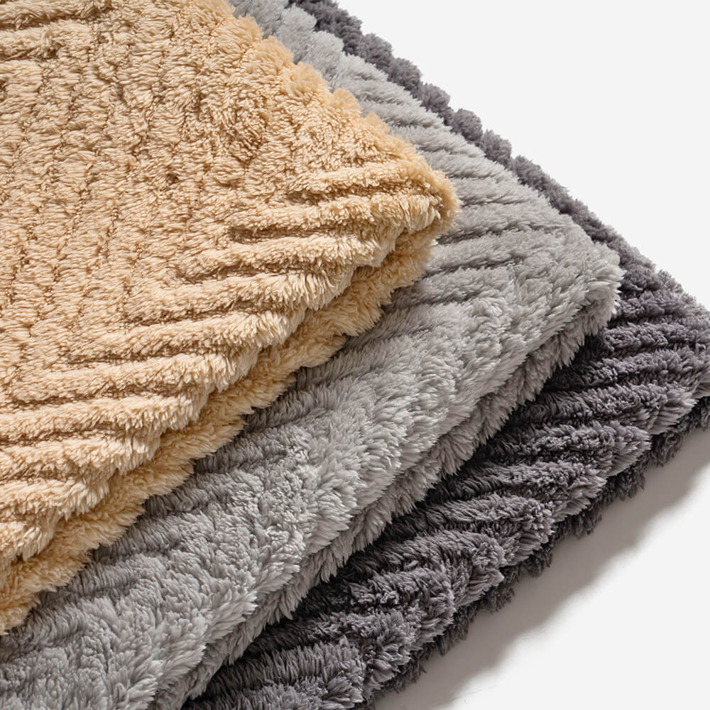 Tjockad Plush Herringbone Icke-glidande Sofföverdrag för Komfort