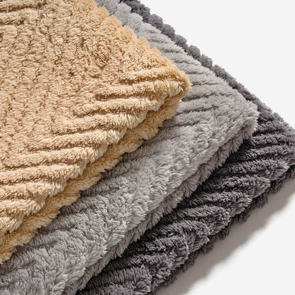 Tjockad Plush Herringbone Icke-glidande Sofföverdrag för Komfort