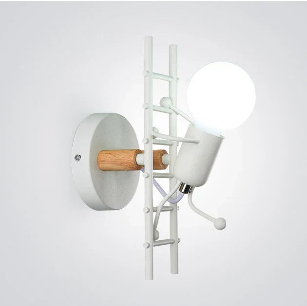 RobotGlow - Kreativ Robot Vägglampa i Industriell Stil