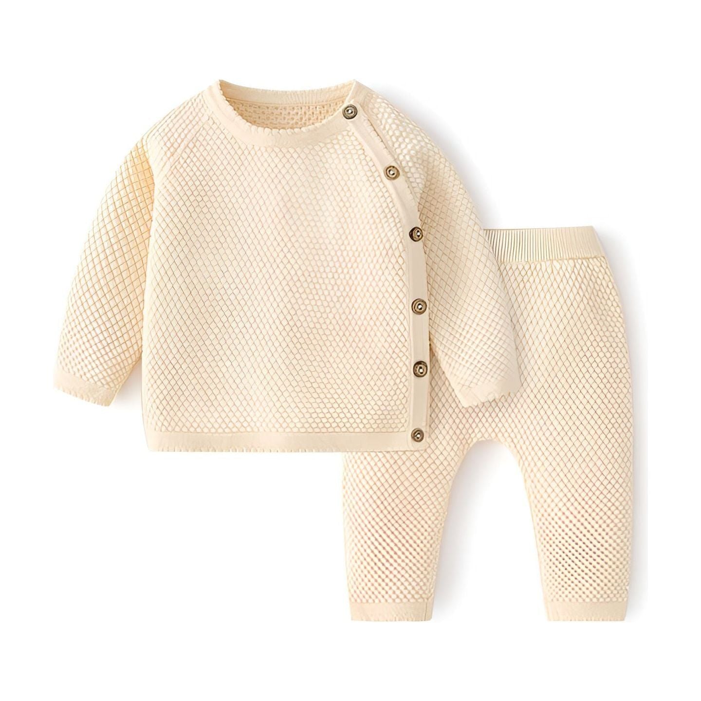 Cozy Knit - Unisex Stickat Matchande Set för Bebisar