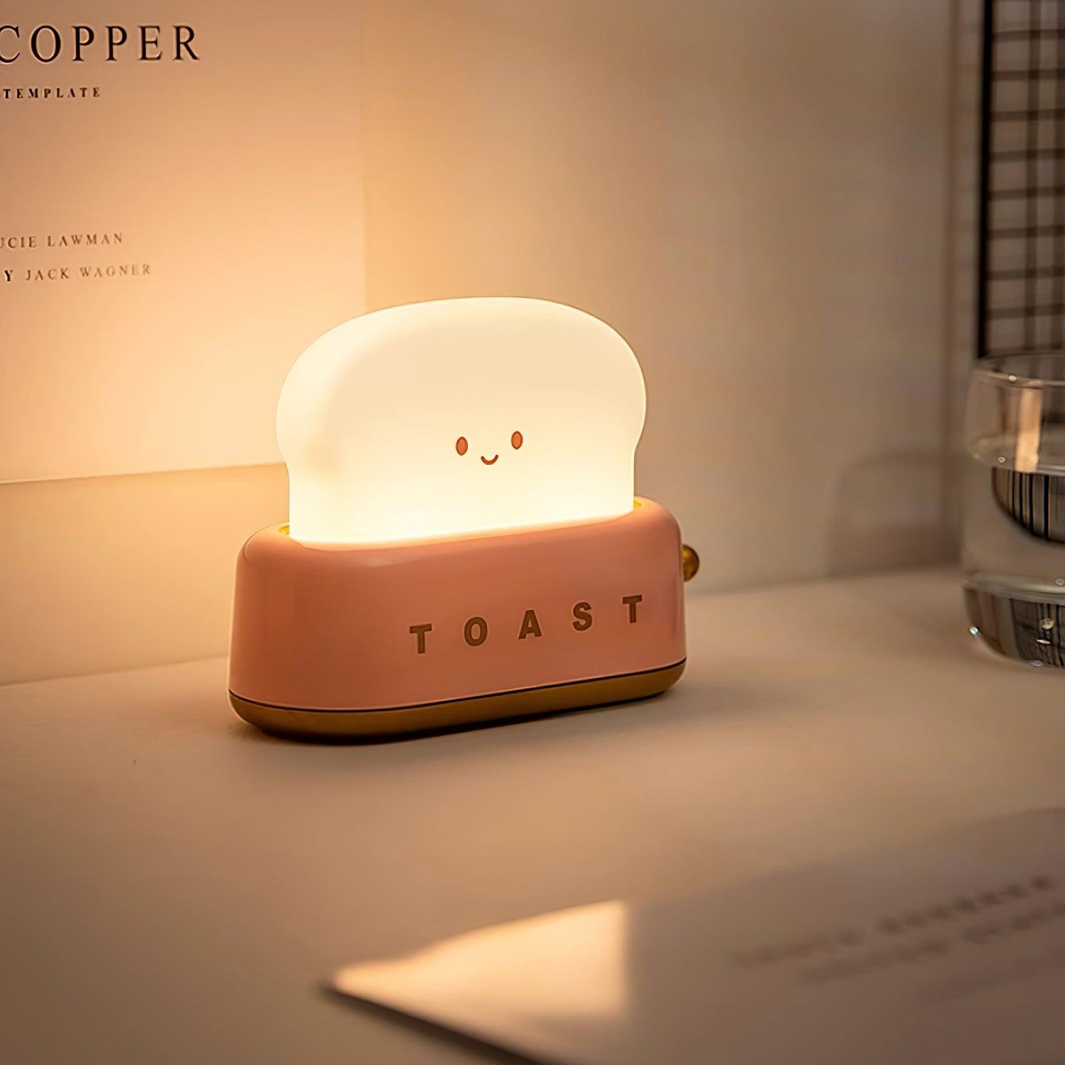 Kompakt Design Bordslampa med Inbyggt Uppladdningsbart Batteri