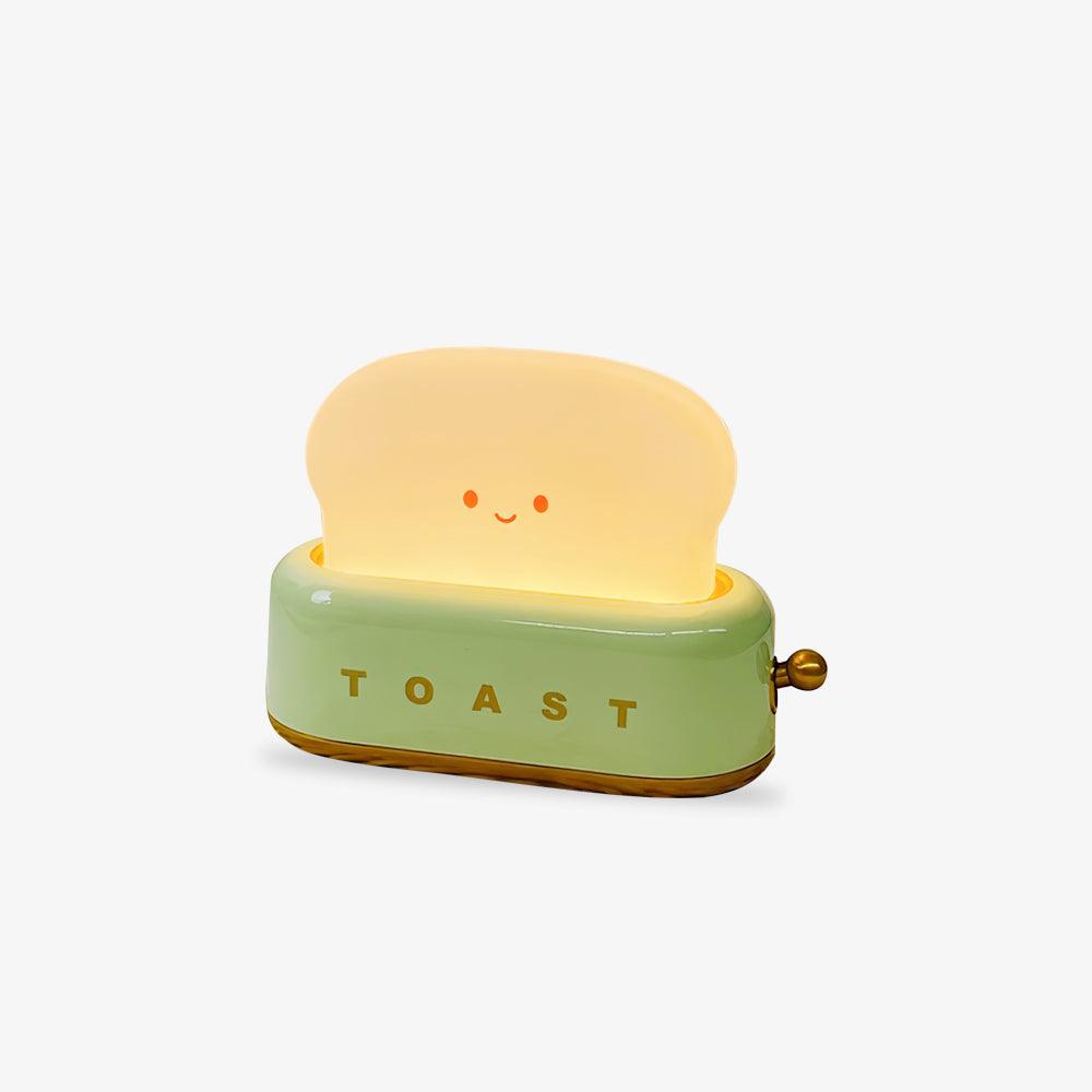 GlowToast Lampa – Bärbar Bröd-Toast Cartoon LED Nattlampa