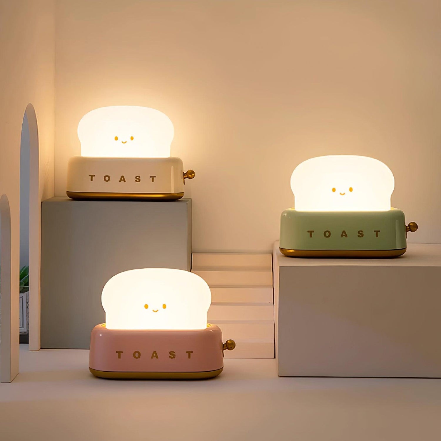 Kompakt Design Bordslampa med Inbyggt Uppladdningsbart Batteri