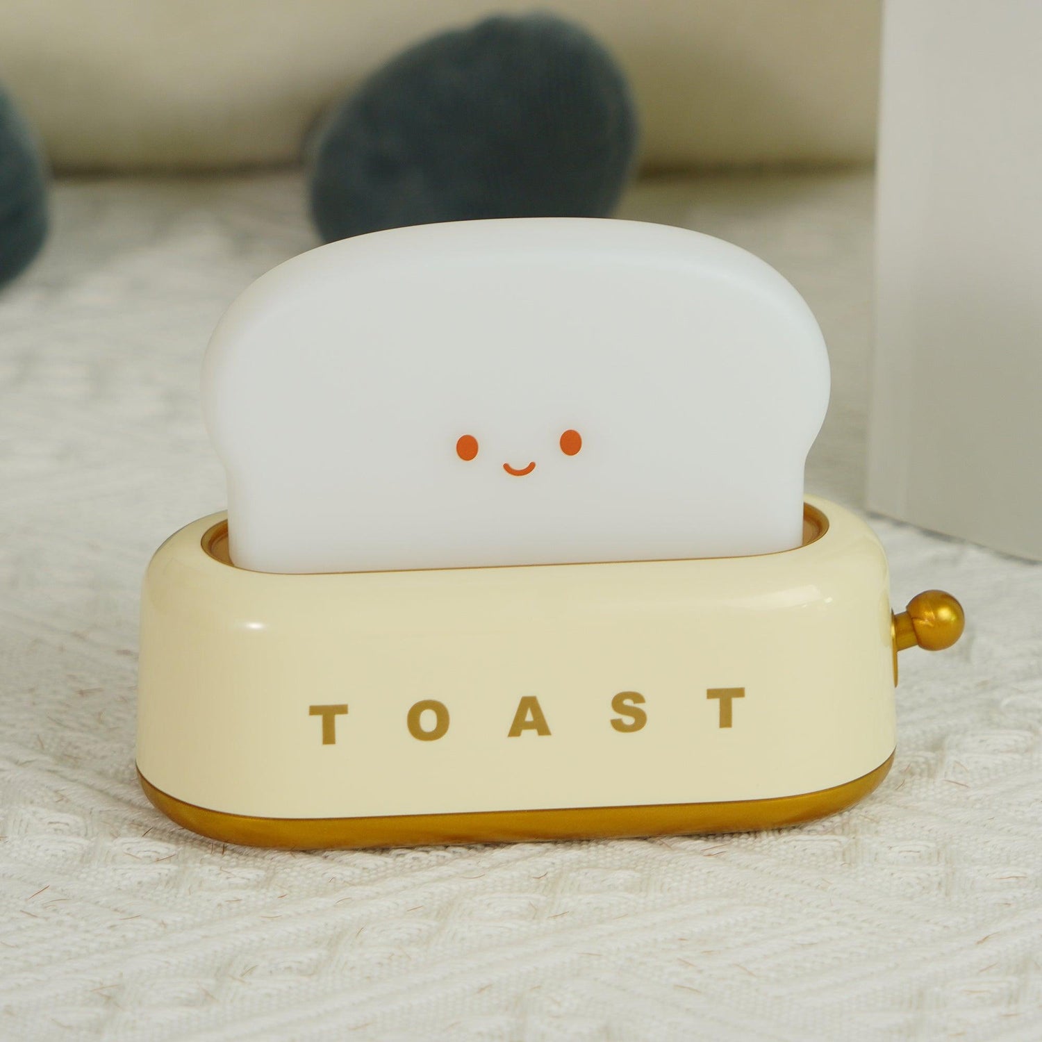 GlowToast Lampa – Bärbar Bröd-Toast Cartoon LED Nattlampa