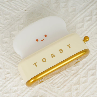 GlowToast Lampa – Bärbar Bröd-Toast Cartoon LED Nattlampa