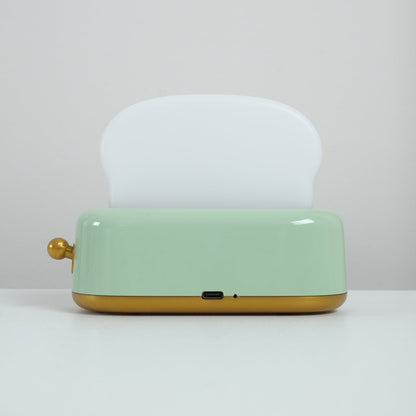 GlowToast Lampa – Bärbar Bröd-Toast Cartoon LED Nattlampa