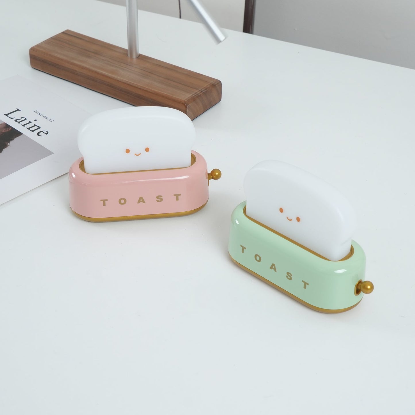 Kompakt Design Bordslampa med Inbyggt Uppladdningsbart Batteri