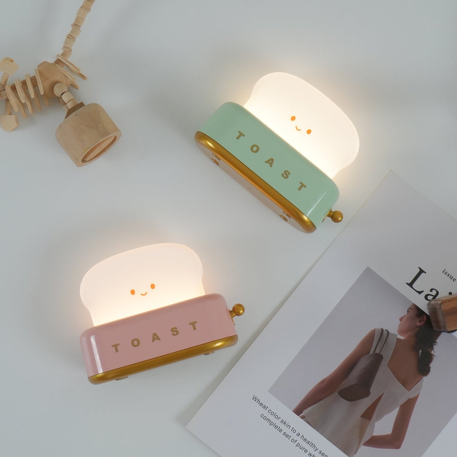 Kompakt Design Bordslampa med Inbyggt Uppladdningsbart Batteri