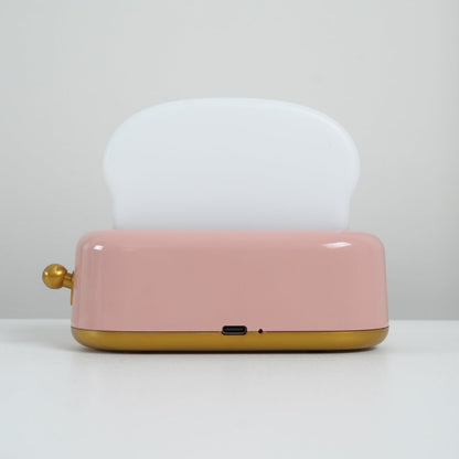 GlowToast Lampa – Bärbar Bröd-Toast Cartoon LED Nattlampa