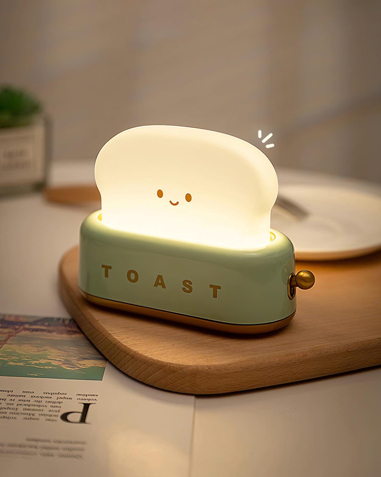 Kompakt Design Bordslampa med Inbyggt Uppladdningsbart Batteri