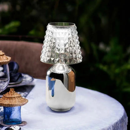 LumiBrill - Dekorativ LED Bordslykta i Kristalllook