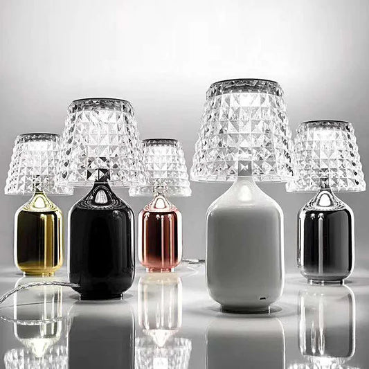 LumiBrill - Dekorativ LED Bordslykta i Kristalllook