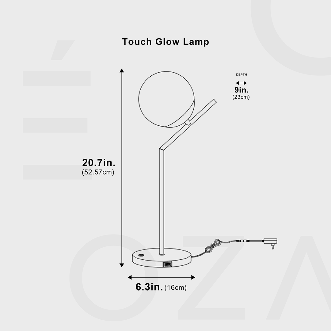 GlowTouch Bordslampa - Modern och Stilig LED Lampa