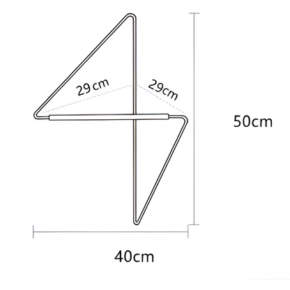 Triad – Geometrisk klädhängare i metall | Mångsidig multipurpose klädhängare