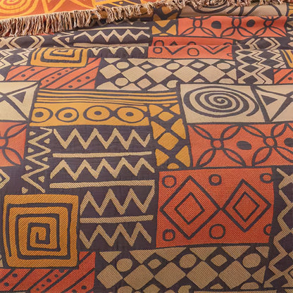 Tribal Patchwork Vändbar Toffel Bomullsfilé