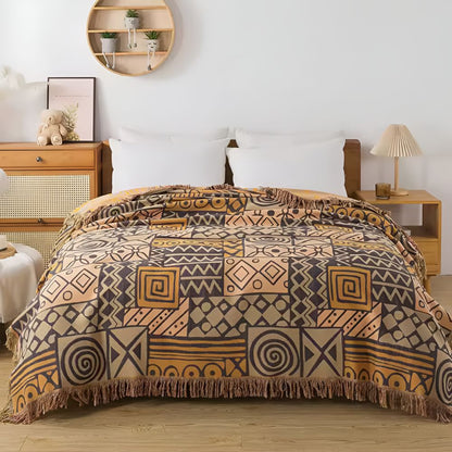 Tribal Patchwork Vändbar Toffel Bomullsfilé