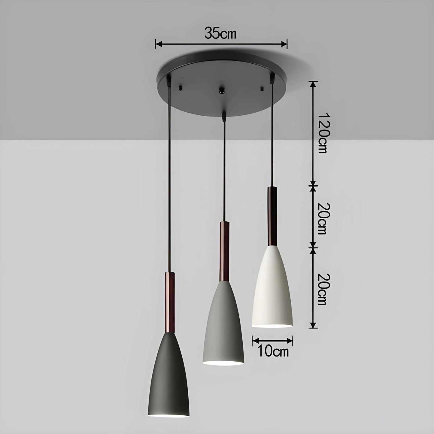 RetroSphere Light - Nordisk Pendellampa Justerbar Ljus