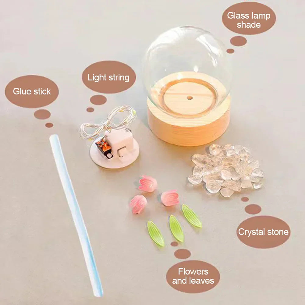 GlowTulip - LED Bordslampa – Elegant Dekorativ Belysning för Sovrum & Vardagsrum