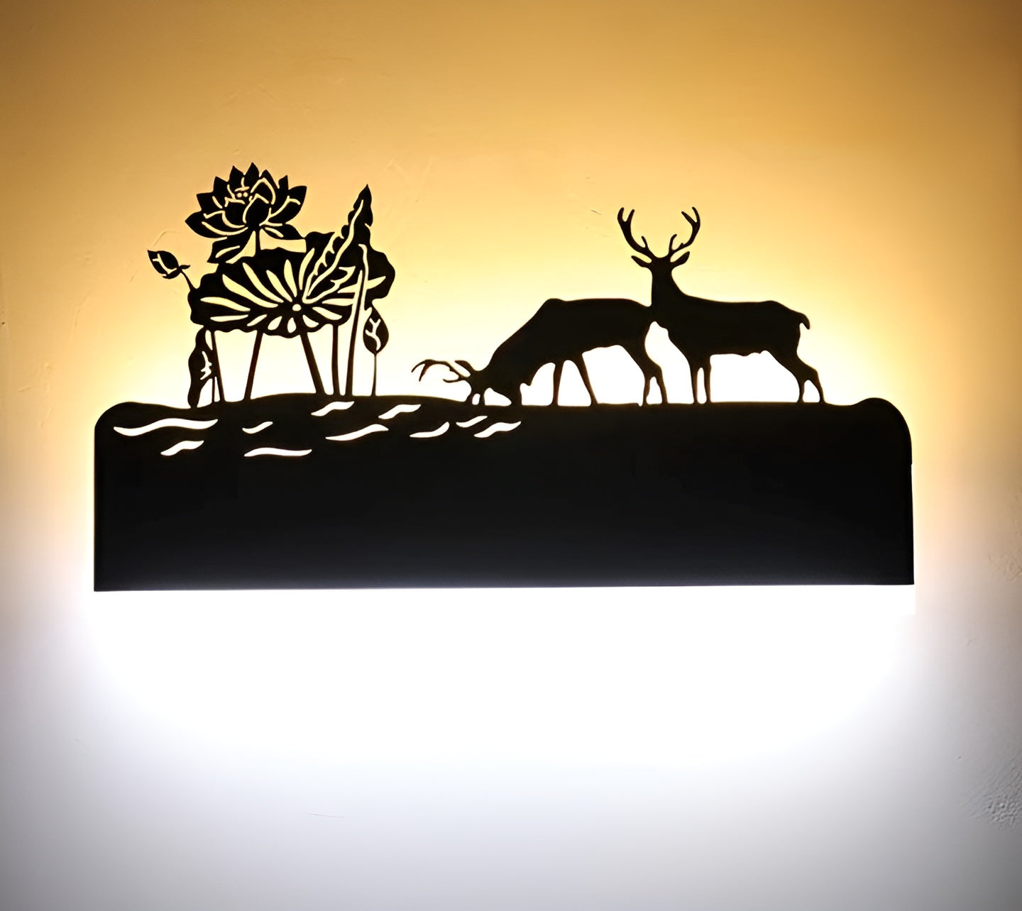 LED Vägglampa I Svart – Dekorativ Och Modern | För Vardagsrummet